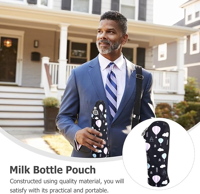2pcs Insulated Bottle Bags Portable Breastmilk Storage Tote Thermal Pouch Travel Carrier