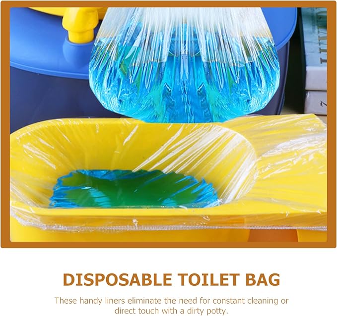 100pcs Toddler Potty Bags Disposable Portable Poop Pouch for Boys and Girls Car Outdoor Use