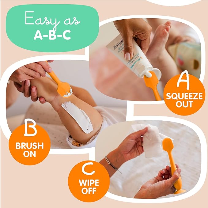Bumco Diaper Cream Spatula - BPA-Free Diaper Bag Essentials, Soft Butt Spatula Baby, Mom-Invented Butt Paste Spatula, Bumco Diaper Cream Spatula, Flexible Diaper Cream Applicator, Bumco Baby Bum Brush