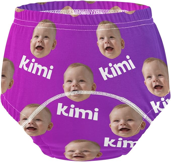 Joko Ivery 1 Purple Gradient Custom Potty Training Pants Soft Traning Potty Panty for Toddlers Boys Girls 5T 3Pcs