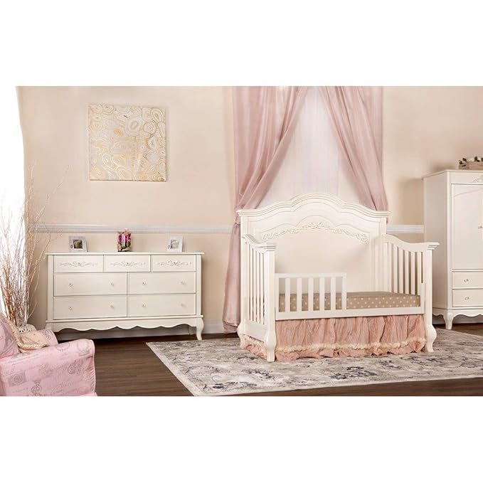 Evolur Toddler Guard Rail, Ivory Lace