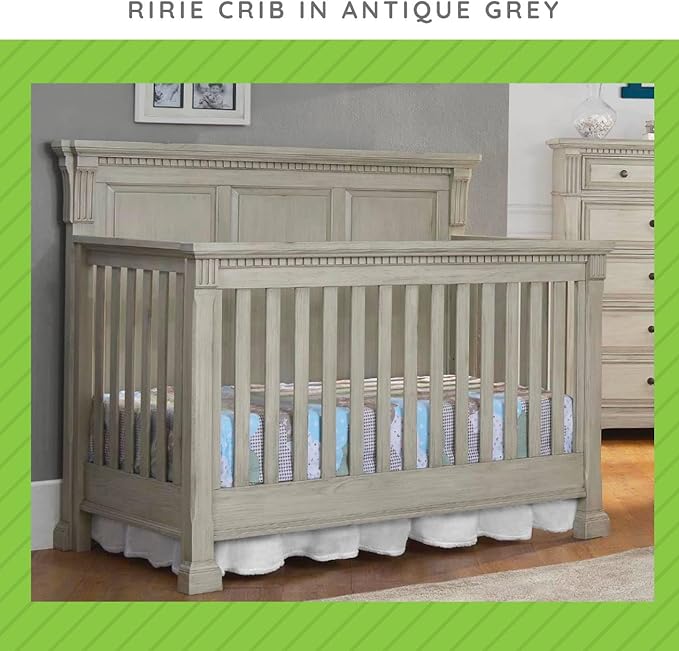 Full-Size Conversion Kit Bed Rails for Viv + Rae Convertible Cribs - Solid Wood Rail - Toddler and Adult Bed Rail for Full-Size Beds - Essential Nursery & Baby Furniture (Antique Grey, Option 3)