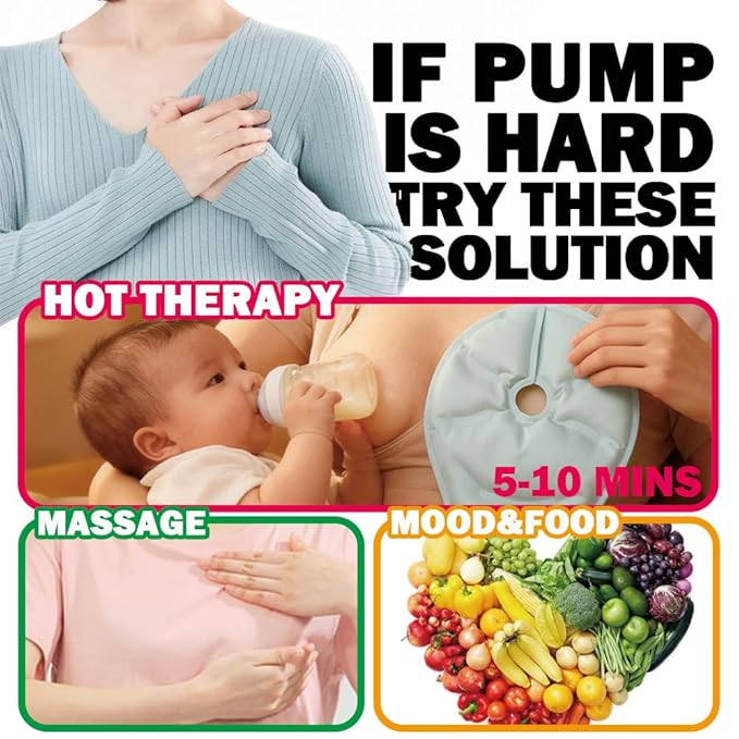 Manual Breast Pump - Adjustable Suction Silicone Hand Pump Breastfeeding, Small Portable Manual Breast Milk Catcher Baby Feeding Pumps & Accessories, White, Mother’s Day Gifts