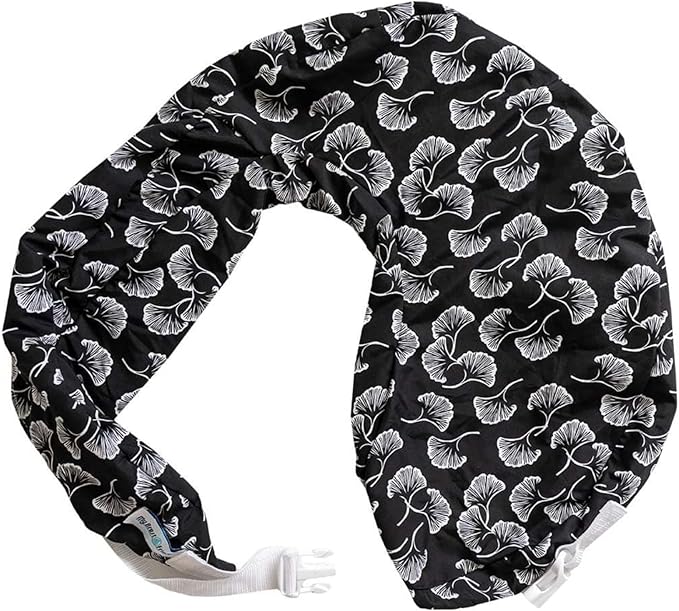 My Brest Friend Original Nursing Pillow Cover - Slipcovers For Baby - Adjustable Fit, Easy Care, Durable - Original Nursing Pillow Not Included, Black Flowing Fans