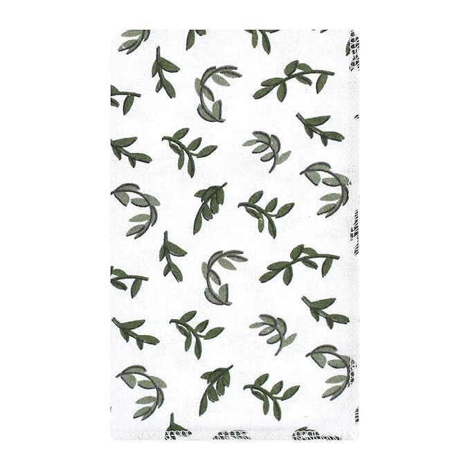 Hudson Baby Unisex Baby Cotton Flannel Burp Cloths, Woodland Faces, One Size