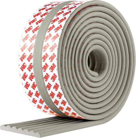 Baby Proofing Edge Corner Protector, 16.4 ft Edge Guards Padding with 3M Adhesive, Extra-Wide Soft Rubber Foam Padding, Furniture,Sharp Edge Safety Corner Edge Bumper Guard-Gray