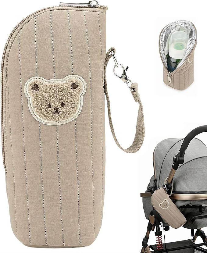 Insulated Baby Bottle Bag,Baby Bottle Carrier, Babyy Bottlle Cooler Bag,Portable Tote For Breast Milk Storage Preservation Transport Daycare Travel Portable Daycare Bottlle Bags