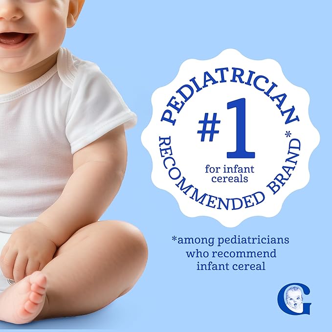 GERBER CEREAL FOR BABY GRAIN AND GROW Toddler Oatmeal Banana Probiotic BL 5x8oz