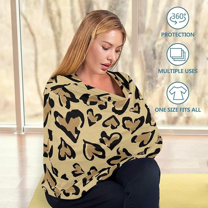 Nursing Cover Breastfeeding Soft Carseat Canopy Loving Graffiti Multi Use for Baby Car Seat Covers Canopy Shopping Cart Cover Scarf Light Blanket Stroller Cover