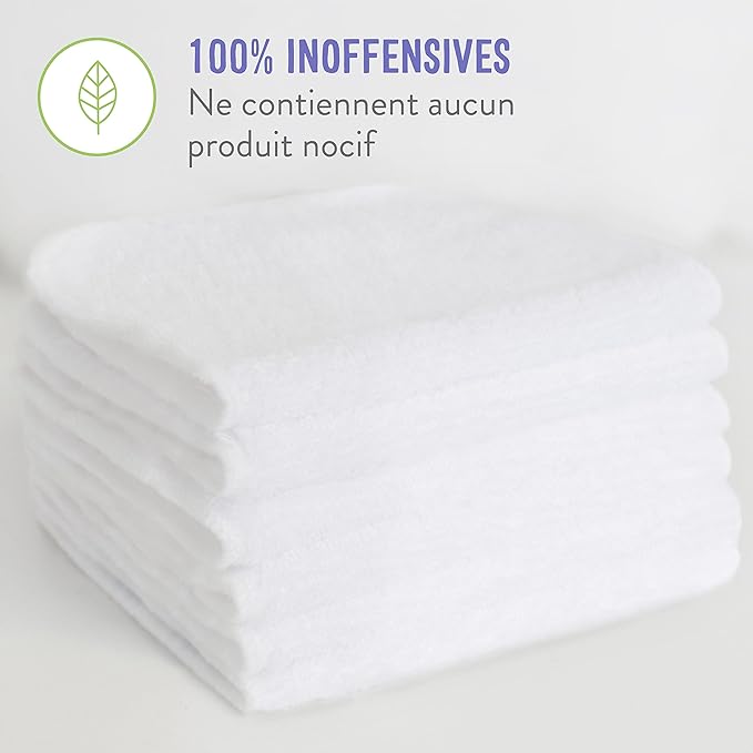 Bambino Mio, cloth baby wipes, 10 pack, cloud