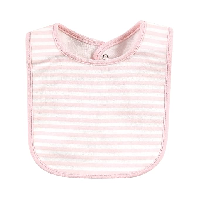 Hudson Baby Unisex Baby Cotton Bibs, Girl Whimsical Dog, One Size