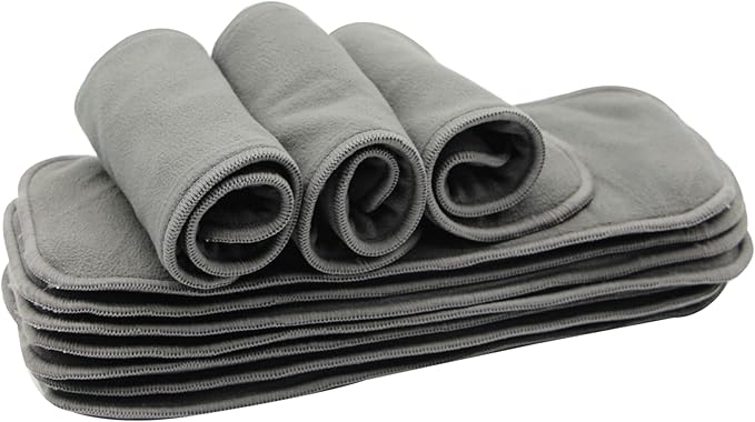 Microfiber Inserts for Cloth Diapers (10pcs-4 Layers Microfleece Inserts)