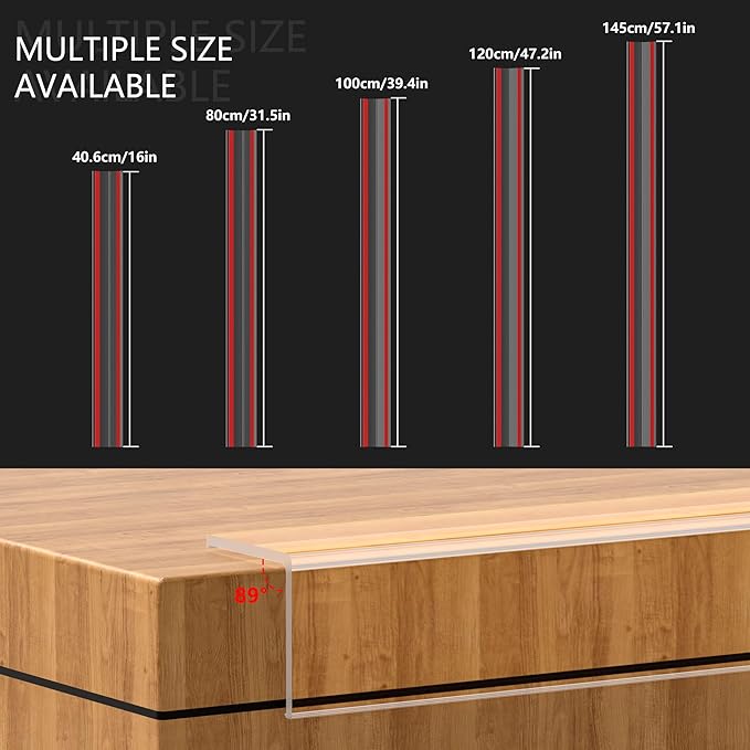 30x30mm Self Adhesive Corner Guard, 2pcs 39.4" Wall Corner Protector Strip, Flexible PVC Edge Trim, Peel and Stick Corner Protection for Furniture, Wall Edges & Table Corners