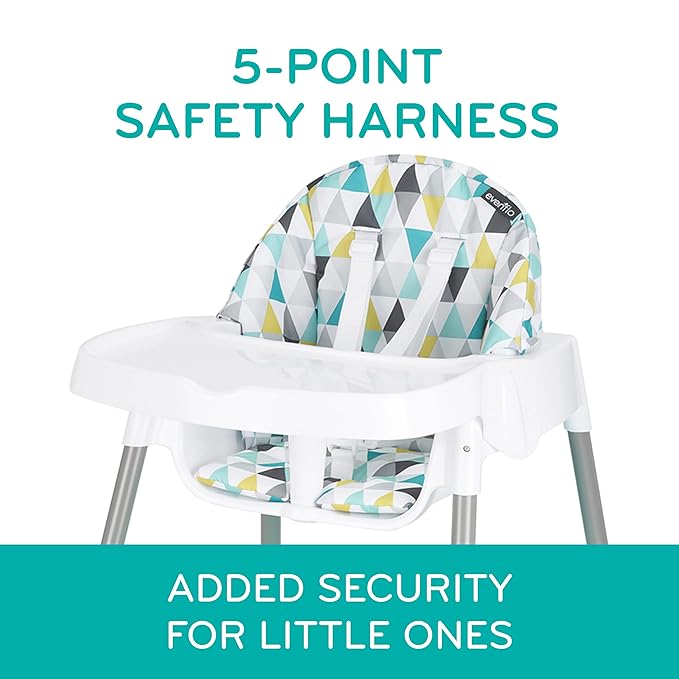 Evenflo Eat and Grow 4-in-1 Convertible High Chair (Prism Triangles)