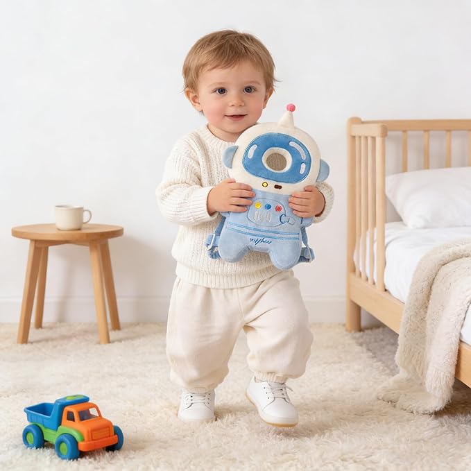 Baby Head Protector Cushion Backpack for Walking & Crawling. (Pad-Astronaut New)
