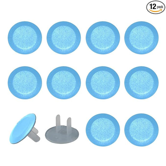 Pure Light Blue Sky Color Pattern Outlet Covers for Electrical Power Baby Proofing Wall Socket Protector Child Proof Outlet Protector - Electrical Insulation