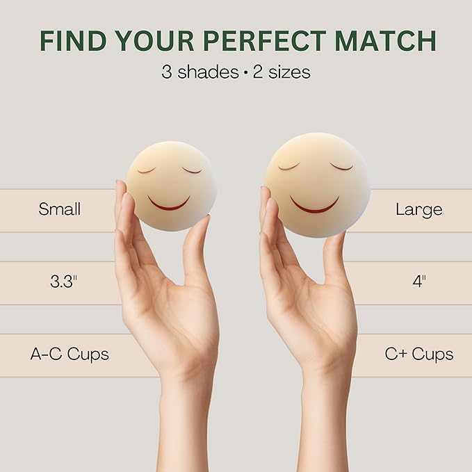 4" Silicone Nipple Covers for Weaning Toddlers from Breastfeeding-Gentle Stop Breastfeeding Method for Moms & Babies-Crème