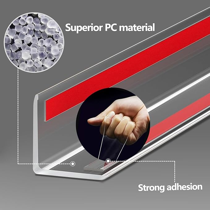 Wall Corner Protector - 4PCS, 31.5"x1.18" - Self Adhesive Clear Corner Protectors for Walls, Cabinet Doors, Edge Protector Trim; Easy to Install Corner Guards for Walls (80cm x 3cm)