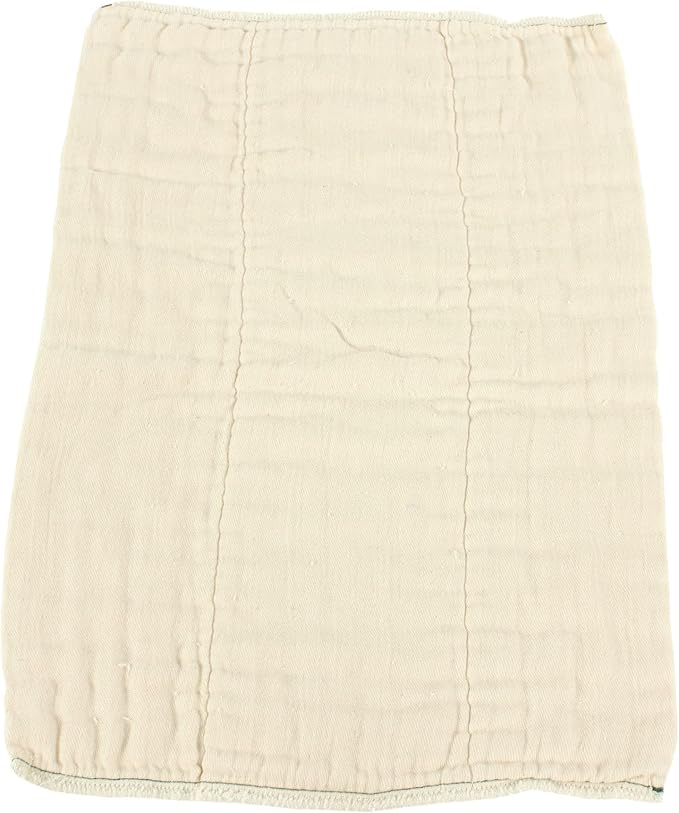 OsoCozy Unbleached Prefold Cloth Diapers 100% Cotton, Durable, Soft, Absorbent, Sustainable & Economical - dims, Fits size range. - (Size)