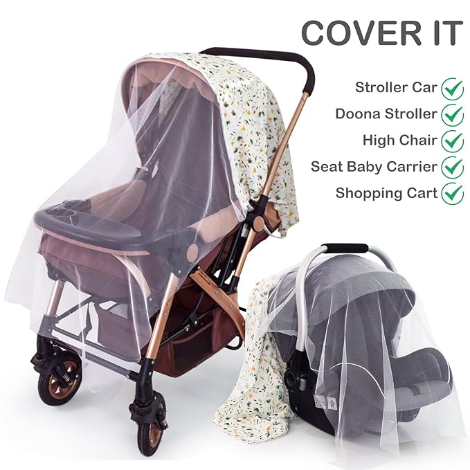 Muslin Nursing Cover for Breastfeeding,Breathable Breastfeeding Cover, Privacy Breastfeeding Cover Nursing Apron, Lightweight & Ventilated Breastfeeding Cover,Multi-use Stroller Cover