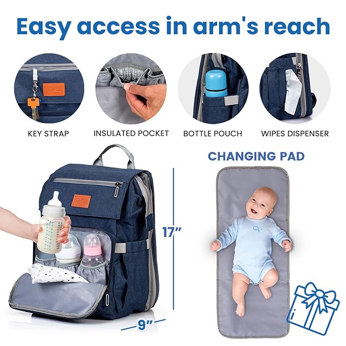 PILLANI Baby Shower Gifts: Nursing Pillow for Breastfeeding & Diaper Bag - Baby Registry Search