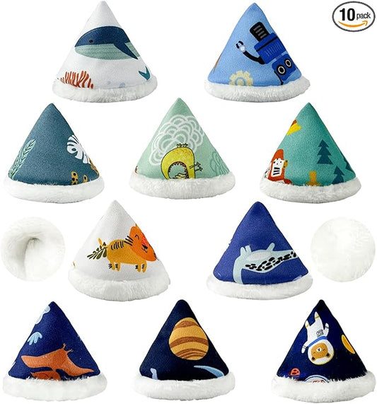BISENKID Coral Velvet Pee Covers Baby Boy New Technology Fabric Reusable Pee Cap Diaper Changing Accessory for Boys 10 Packs