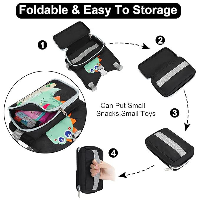 Accmor Toddler Harness Leash with Anti Lost Wrist Link, Kids Walking Harness, Child Restraints for Walking Outdoor Travel, Cute Dinosuar Portable Baby Holder Tether Wristband Strap for Boys