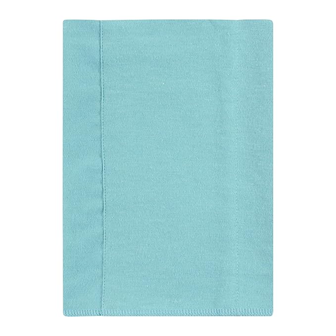 Hudson Baby Unisex Baby Flannel Burp Cloth 7pk, Teal Elephant, One Size
