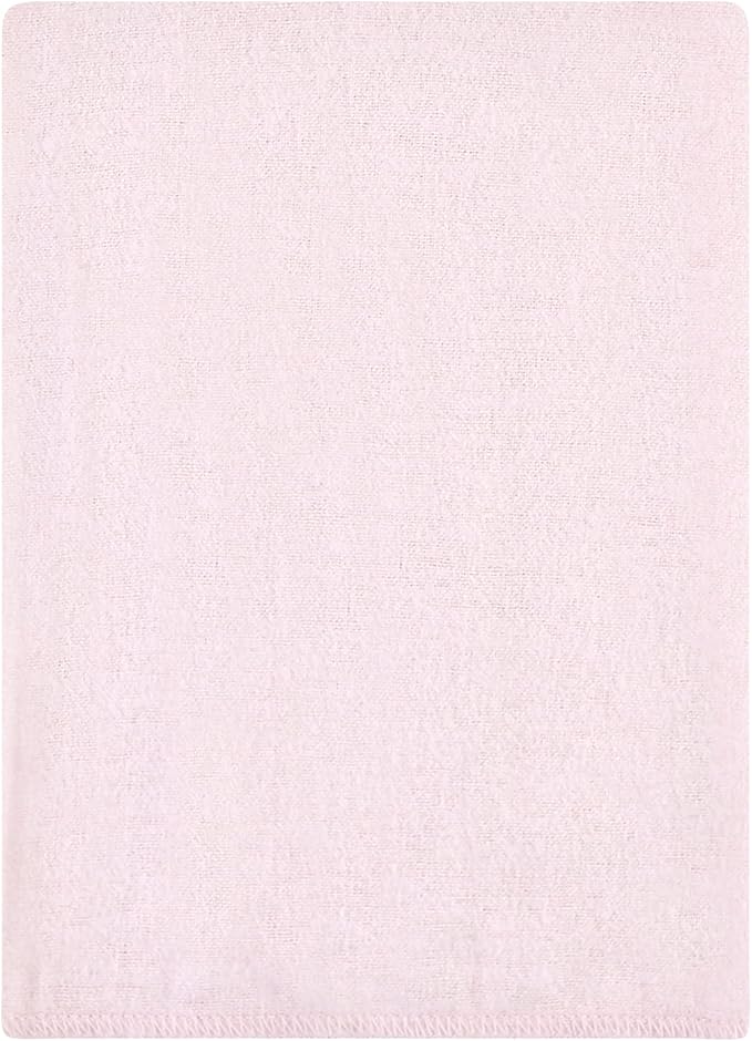 Hudson Baby Unisex Baby Cotton Flannel Burp Cloths Bundle, Pink Gray Elephant, One Size