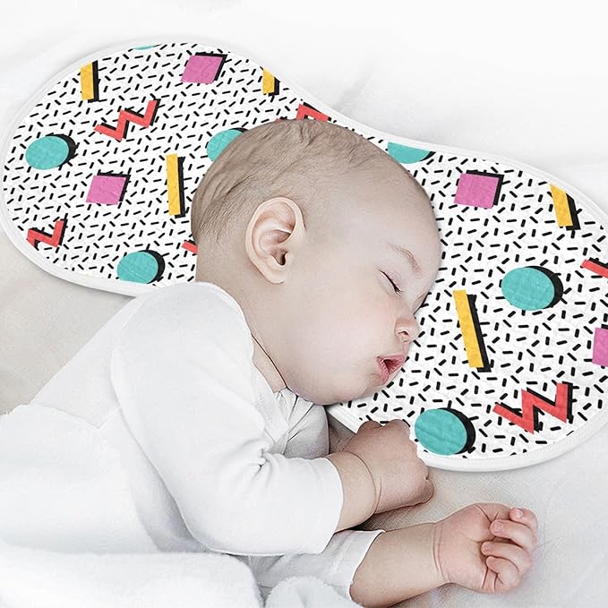 Muslin Burp Cloths for Baby Boys and Girls - 2-Pack Ultra Absorbent Retro 80s 90s Muslin Washcloths, Newborn Towel, Milk Spit Up Rags, Burp Cloth Bibs for Unisex, 22 x 11 Inch