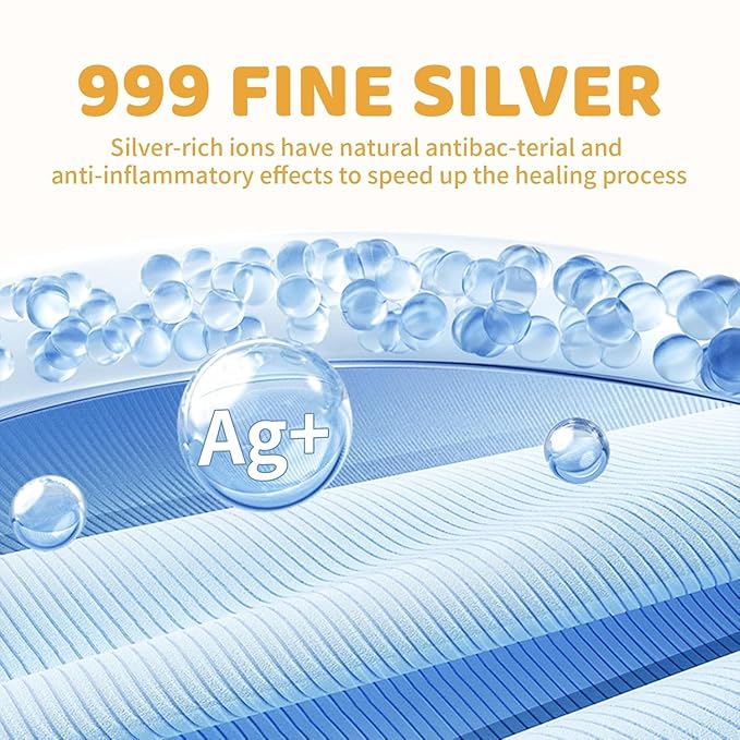 The Original Silver Nursing Cups - Pure 999 Silver Nipple Cover for Breastfeeding, Nipple Shields for Breastfeeding Essential, Nipple Guards for Sore Nipple Relief, Regular Size