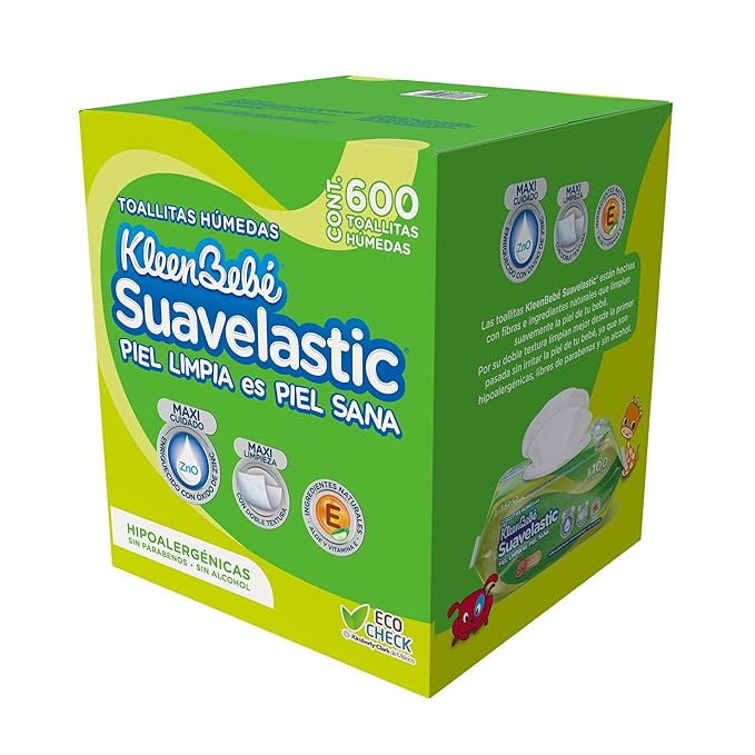 Kleenbebe - Toallitas Húmedas KleenBebé Suavelastic Max 600 pzas