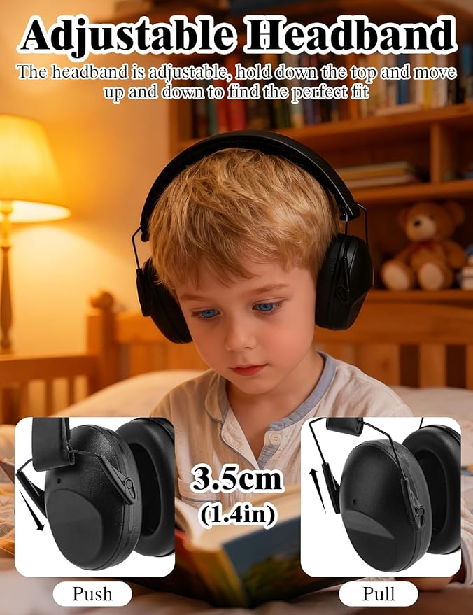 sundee Kids Noise Cancelling Headphones Ear Muffs for Noise Reduction Hearing Protection for Autism Chirldren