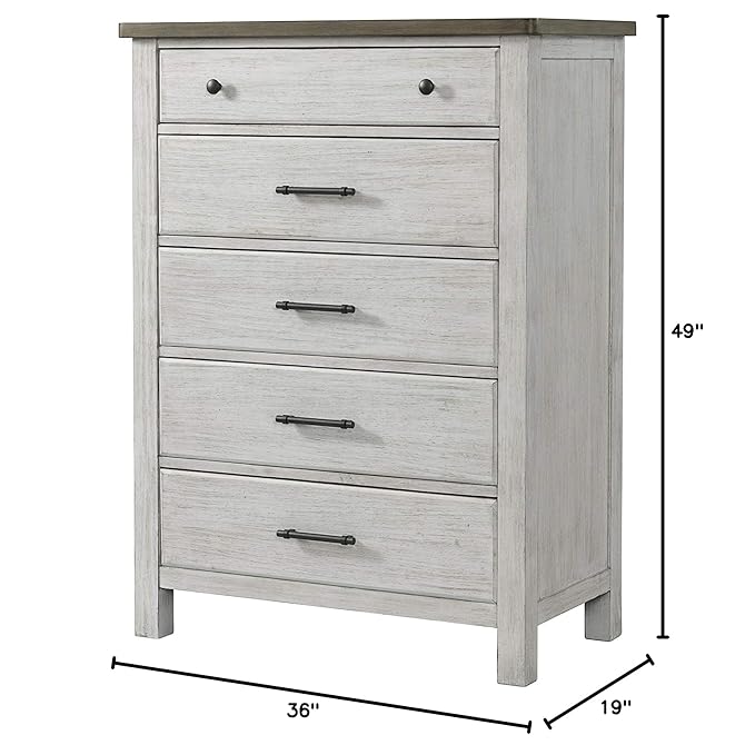 Westwood Design Timber Ridge 5 Drawer Chest, Weather Washed Sierra