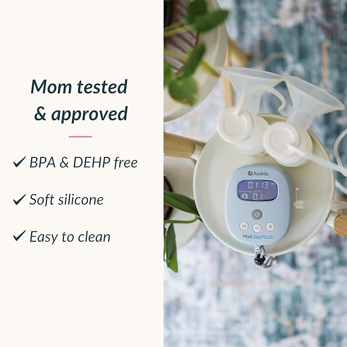 Ameda Replacement Valves | 2 Count | BPA and DEHP Free | HygieniKit Breast Pump Parts | Ameda Breast Pump Parts | Compatible with MYA Joy, MYA Joy Plus and Pearl