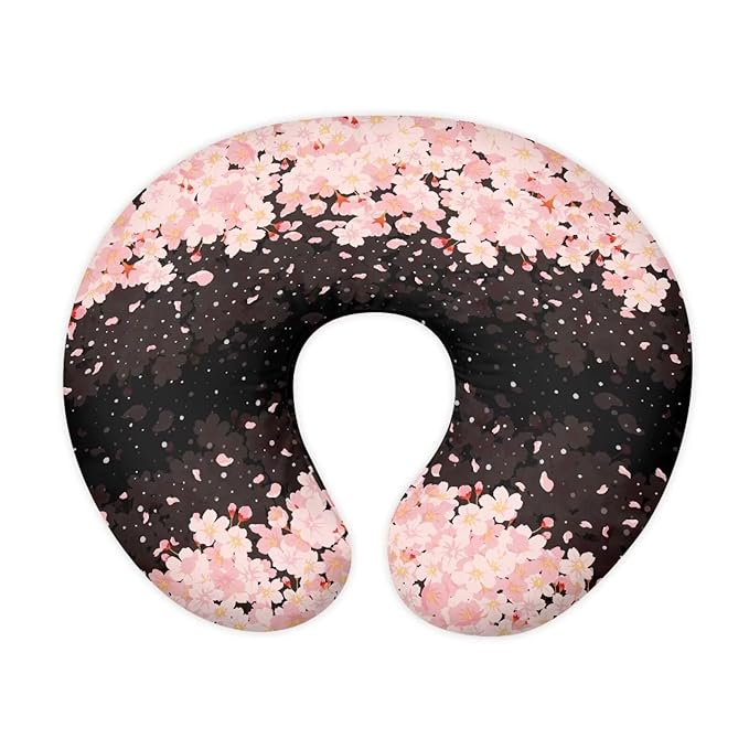 Cherry Blossom Nursing Pillow Slipcover Dustproof Skin-Friendly Nursing Pillow Cover Stretchy Removable Bottle and Breastfeeding Cover for Boys and Girls