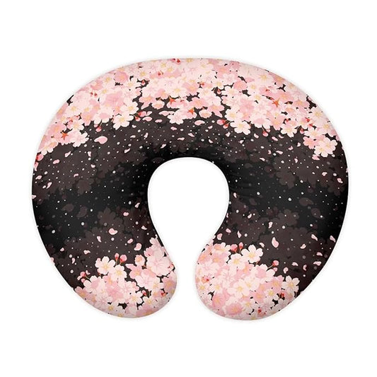 Cherry Blossom Nursing Pillow Slipcover Dustproof Skin-Friendly Nursing Pillow Cover Stretchy Removable Bottle and Breastfeeding Cover for Boys and Girls