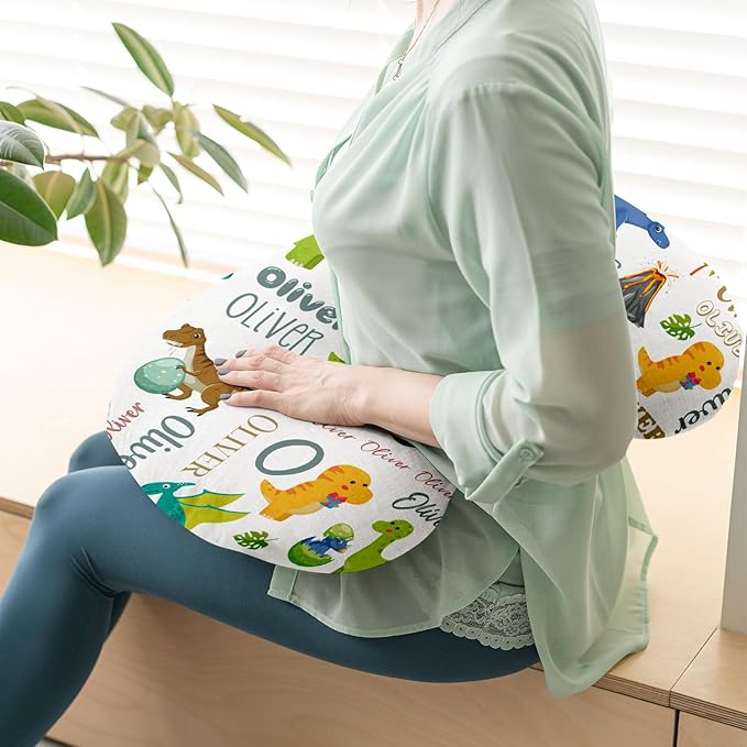Dyoart Baby Nursing Pillow Cover,Personalized Soft Nursing Covers,Custom Breastfeeding Pillow Slipcover for Bottle Feeding,Gifts for Toddler Infant(23"x19"x5.5")(one Size)