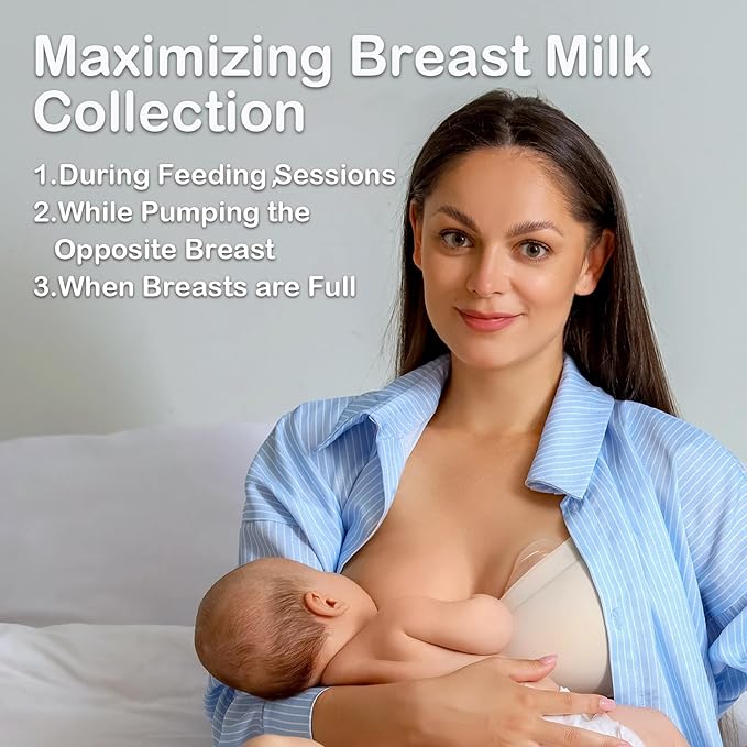 BumbleBee Milk Collector, Portable Silicone Breastmilk Catcher, Kick-Proof Wearable Brest Shields for Breastfeeding Mom, 3oz/2pcs