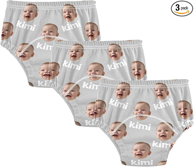 Joko Ivery 1 Light Grey Custom Potty Training Pants Traning Potty Panty Soft for Toddlers Boys Girls 2T 3Pcs