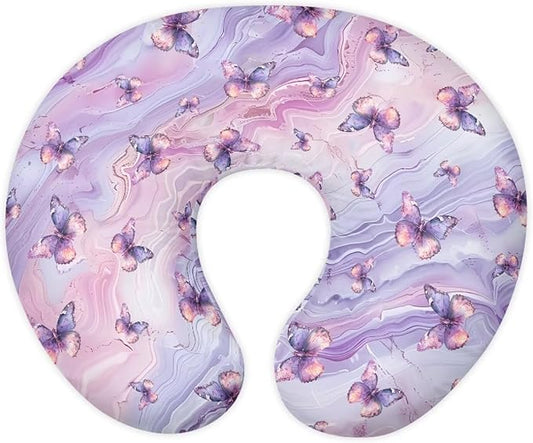 Pretty Butterfly Nursing Pillow Cover for Newborn Breastfeeding Pillow Slipcover Casual Nursing Pillow Case