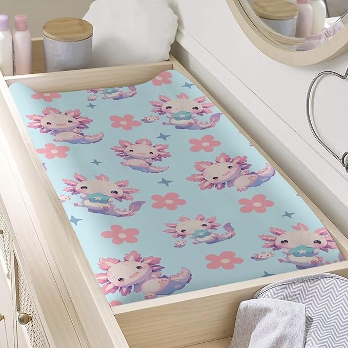 Changing Pad Covers for Boys Girls Carddle Sheet Set for Baby Boys Girls Breathable & Washable Cover