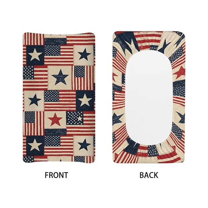 250 Year American Anniversary Flag Baby Changing Pad Cover 250 Anniversary USA Diaper Changing Pad Cover American Flag 32''*16'' Baby Girl Nursery Decor