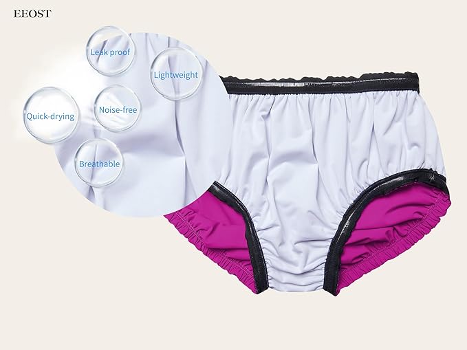 Kids/Youth Special Needs Swimwear Reusable Swim Diapers for Incontinence Cloth Diaper Covers Waterproof,Leakproof,Unisex [Pink,12-14T]