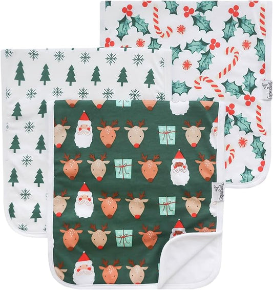 Copper Pearl Baby Burp Cloth Large 21''x10'' Size Premium Absorbent Triple Layer 3-Pack Gift Set Prancer