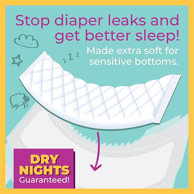 Sposie Diaper Booster Pads - Overnight Diaper Pads Inserts, Size 4-6 & 2T-5T