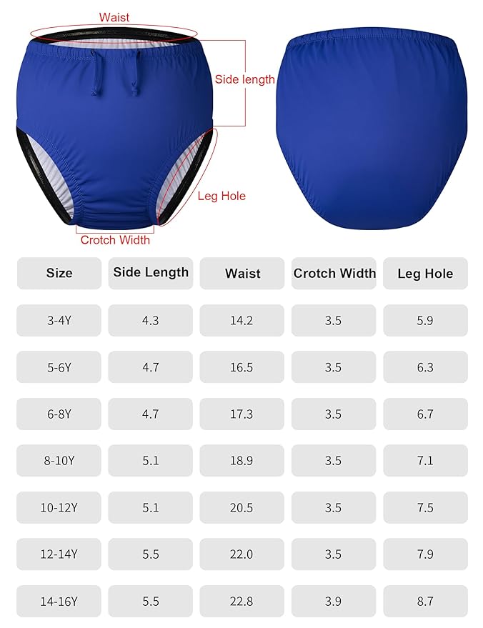 Youth Special Needs Reusable Swim Diapers Swimwear for Incontinence Diaper Covers Waterproof,Leakproof, Unisex