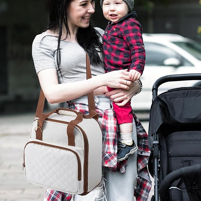 SFYBYHEART Carrying Case Compatible with Baby Brezza Formula Pro Mini Baby Formula Mixer Machine Carrying Bag - Baby Formula Mixer Travel Bag with Pockets for Baby Essential, Pumps, Baby Bottles