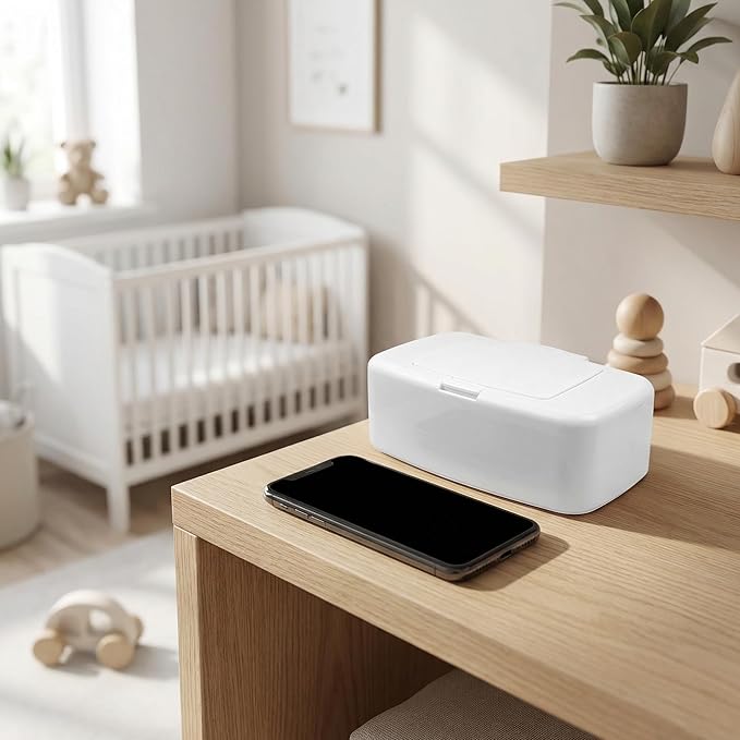 BESPORTBLE 3Pcs White PP Wipe Dispenser Box: Push Button Holder for Baby and Adult Flushable Wipes - Minimalist Wet Tissue Case Fits Water