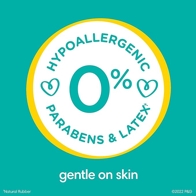 Pampers Sensitive Baby Wipes, Water Based, Clinically Proven, Hypoallergenic, and Unscented for Babies, 168 Wipes Total (2 Flip-Top Packs) [Packaging May Vary]